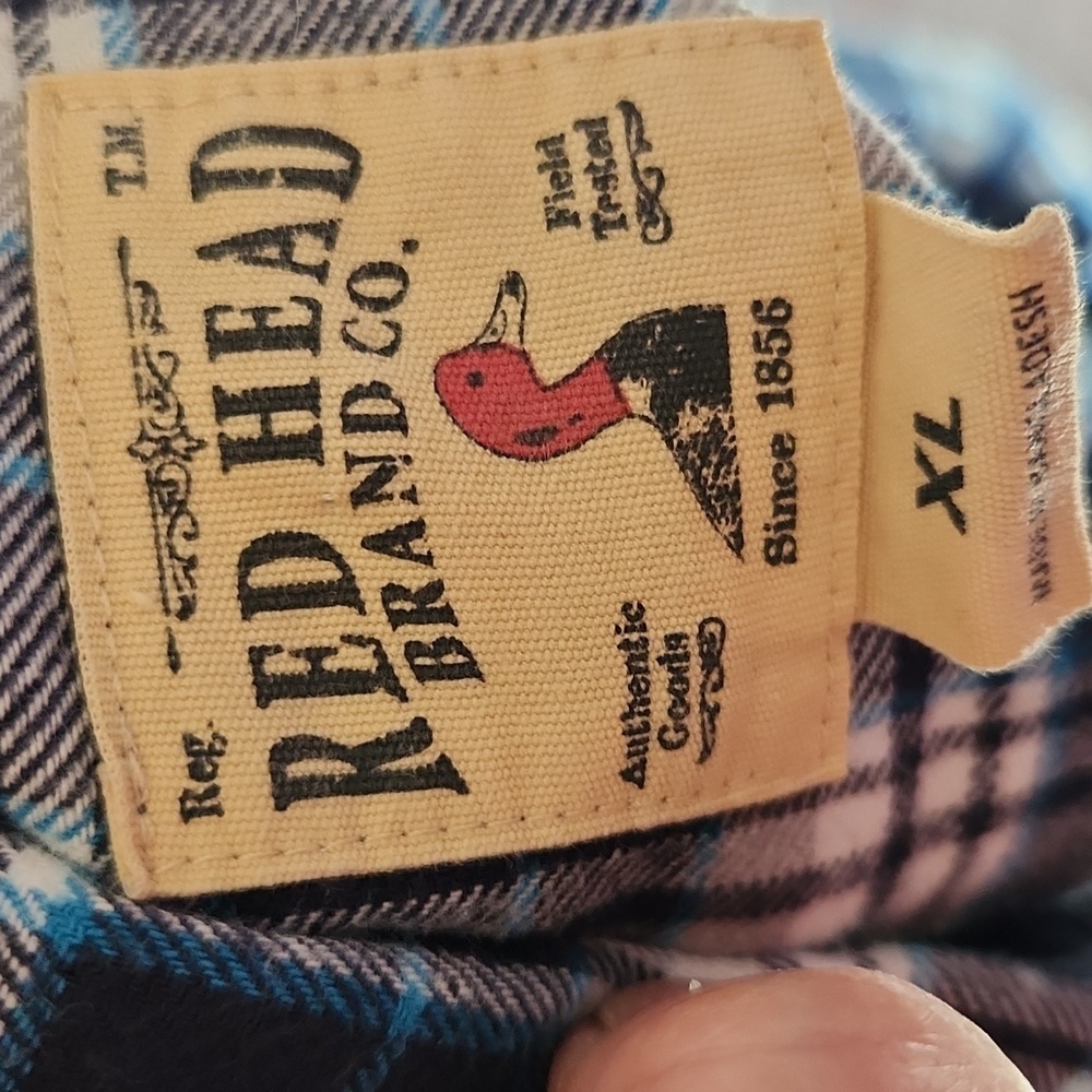 Redhead men's flannel button down shirt - Picture 4 of 5